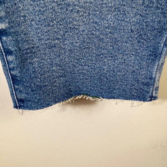 Womens Buffalo Jayme Jeans Mid Rise Straight Raw Hem Blue 12 NWT - Picture 4 of 8